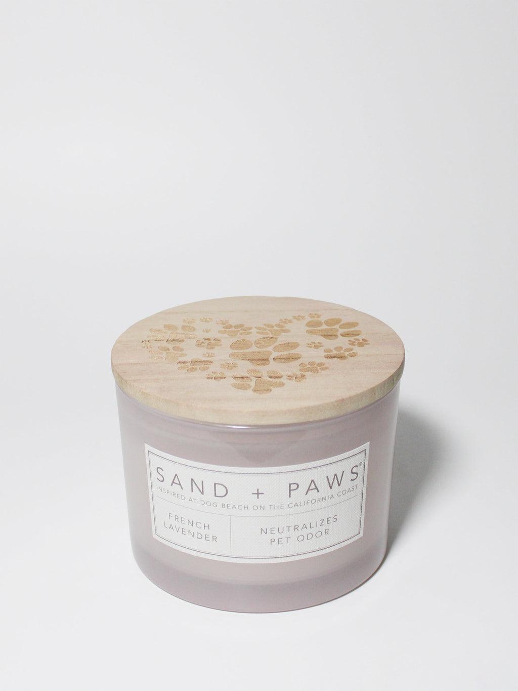 Sand + Paws French Lavender 12 oz calming scented candle