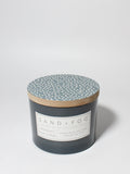 Midnight Blue Citrus 12 oz warm scented candle