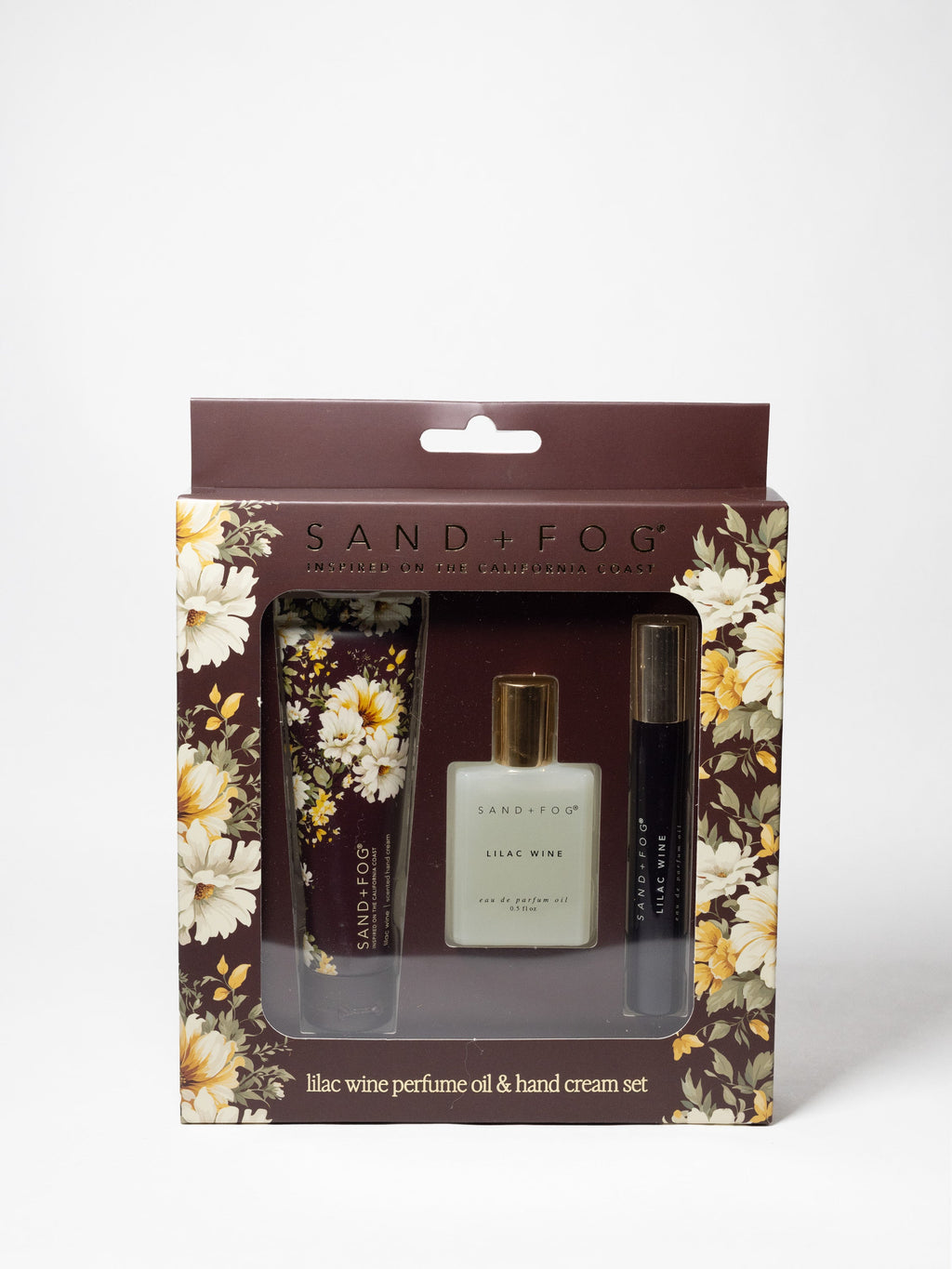 Luxury Hand Cream and Perfume Oil Rollerball Set - Lilac Wine