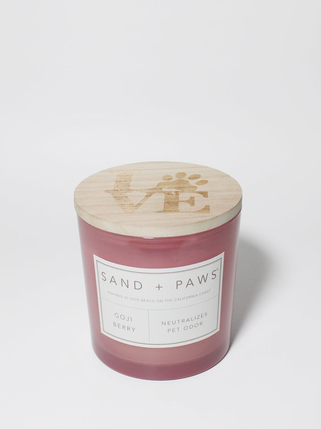 Sand + Paws Goji Berry 21 oz refreshing scented candle