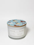 Sand + Paws California Beach House 12 oz refreshing scented candle