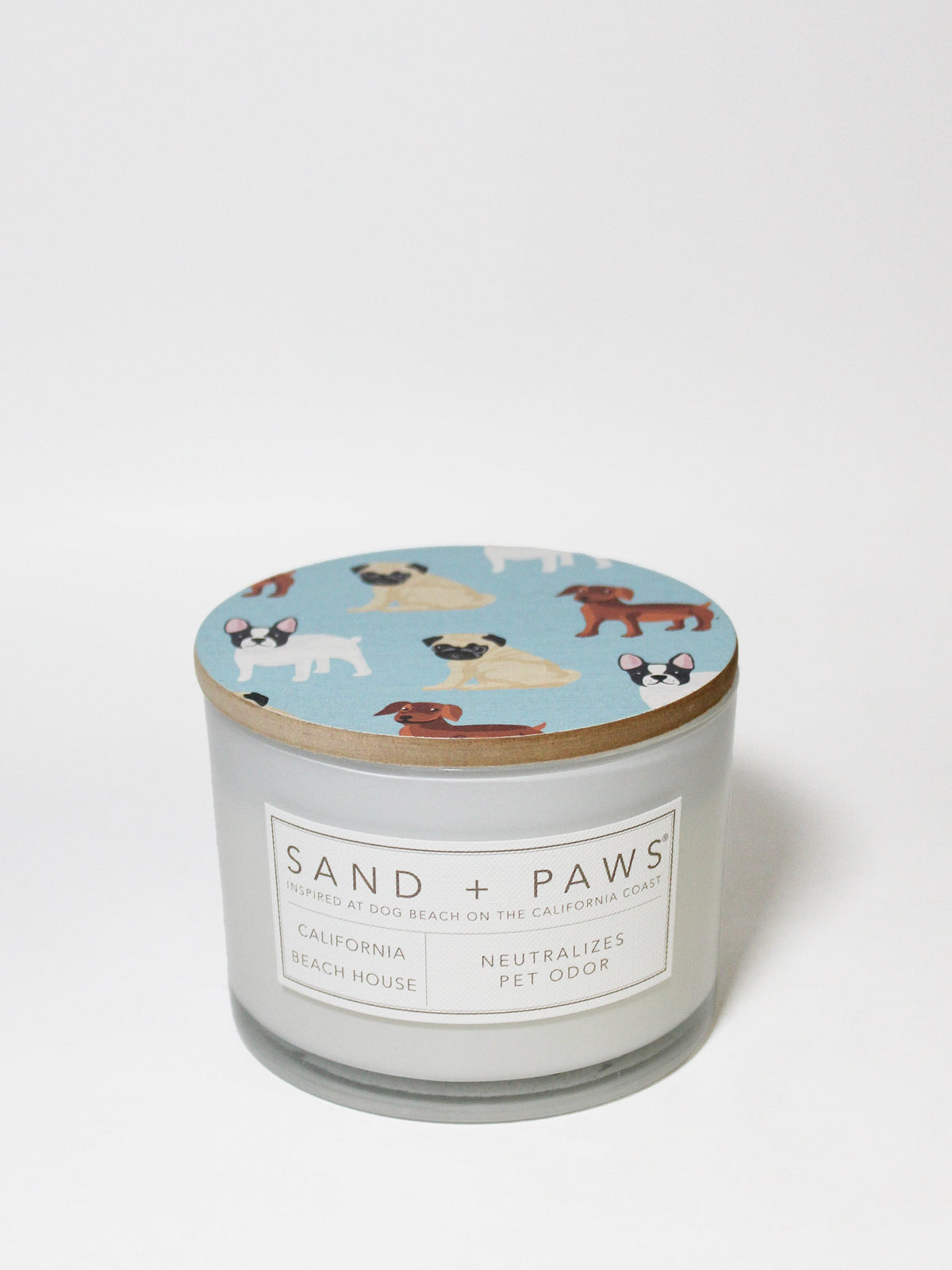 Sand + Paws California Beach House 12 oz refreshing scented candle