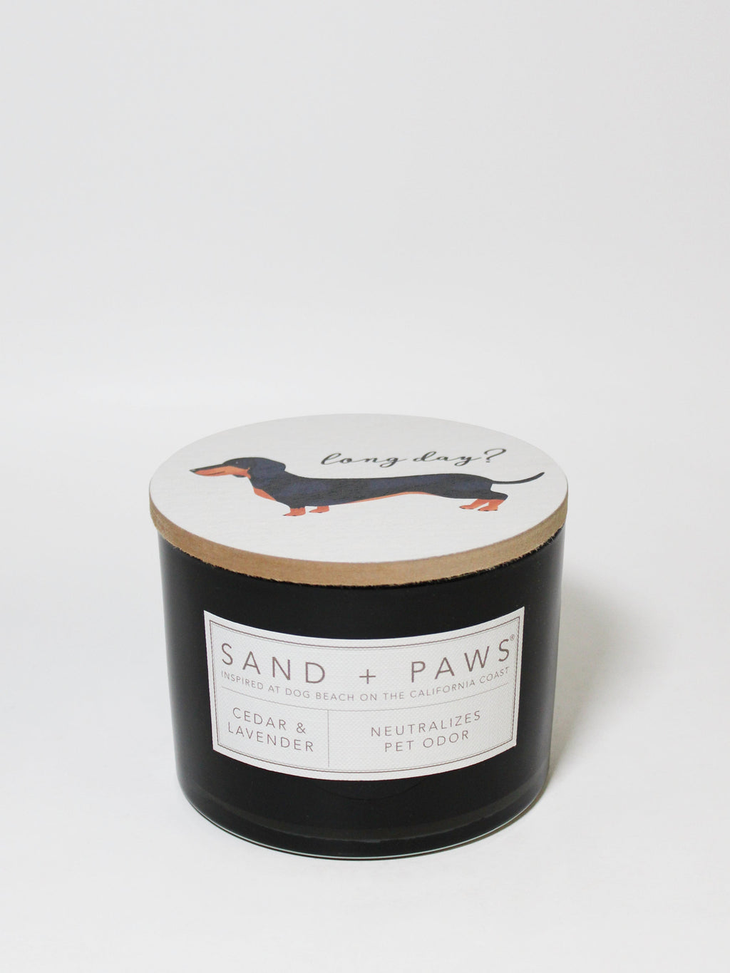Sand + Paws Cedar & Lavender 12 oz calming scented candle