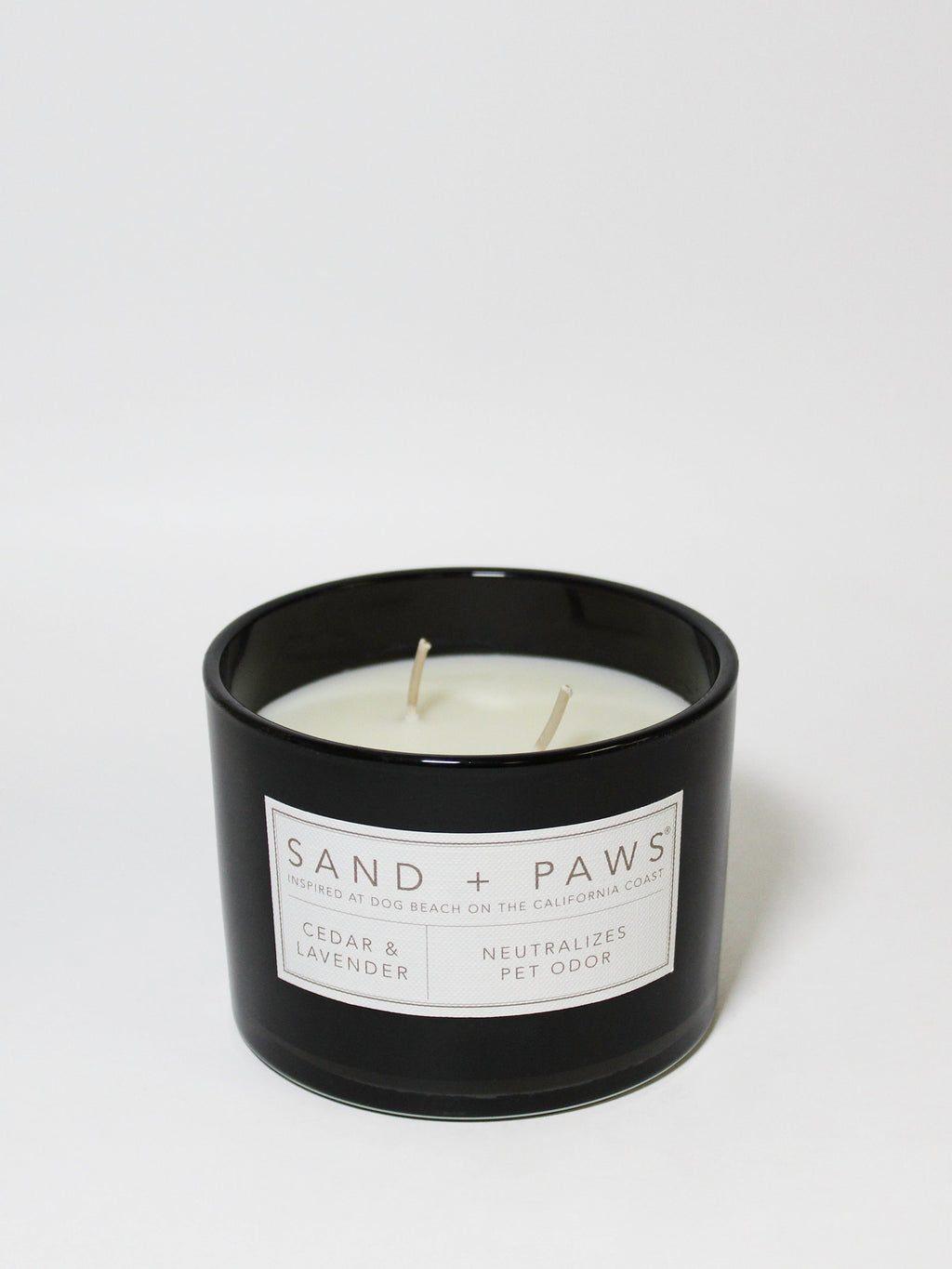 Sand + Paws Cedar & Lavender 12 oz calming scented candle