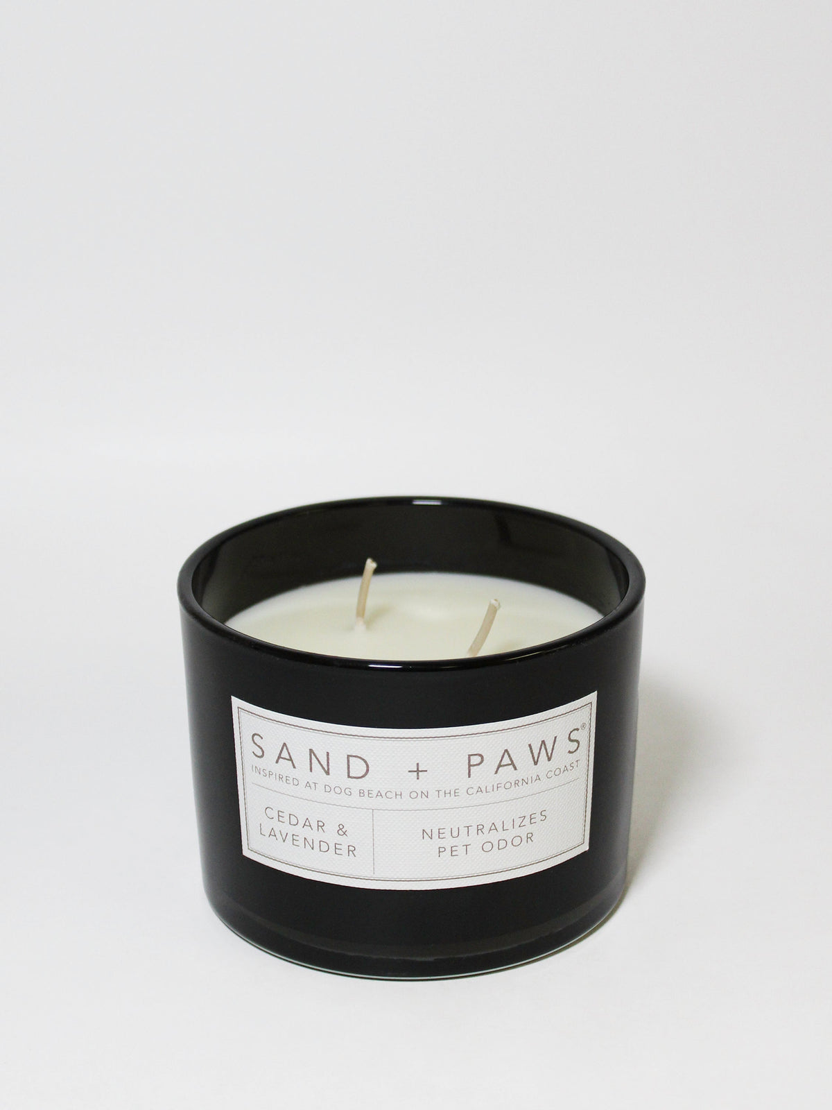 Sand + Paws Cedar & Lavender 12 oz calming scented candle