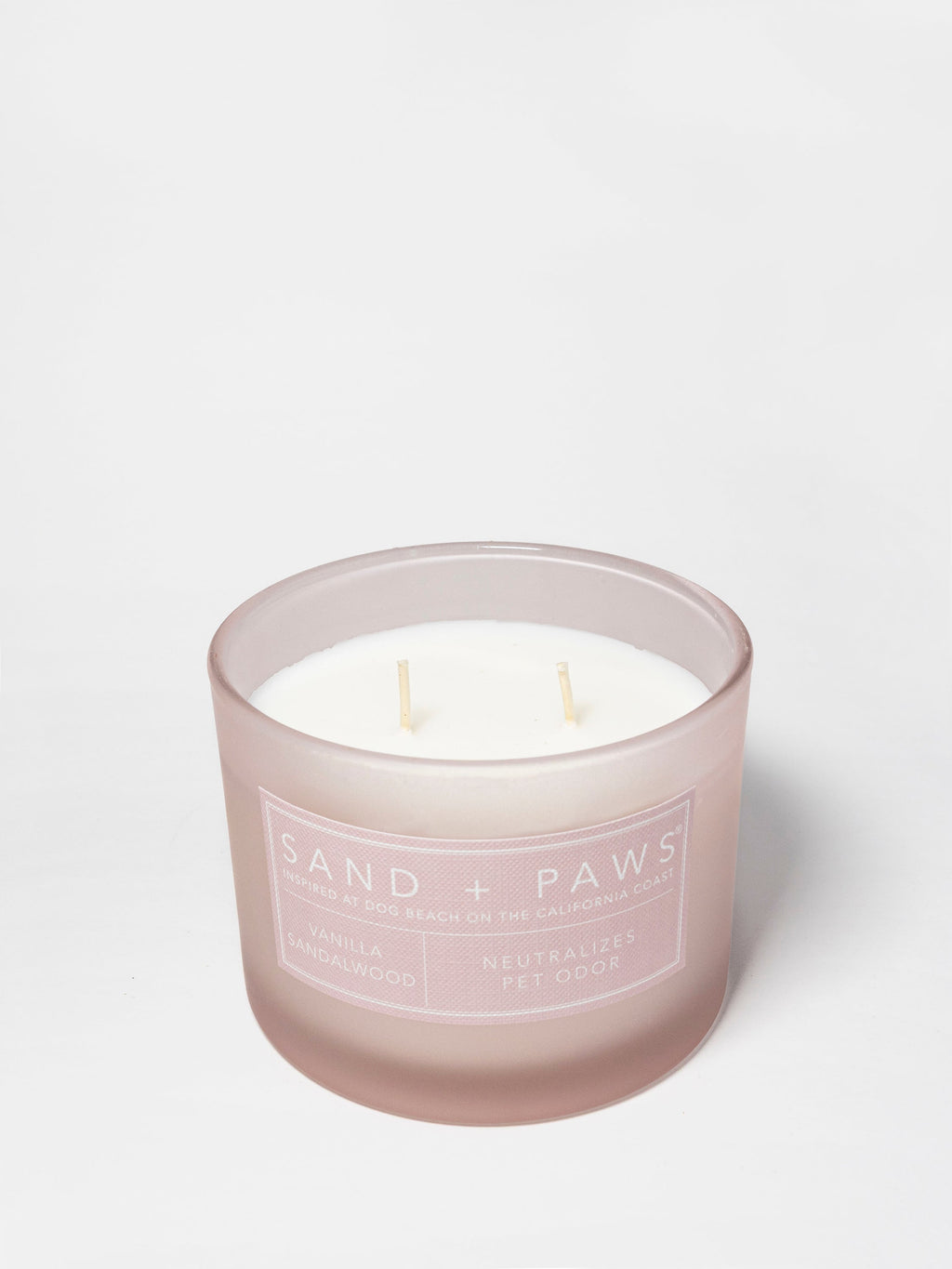 Sand + Paws Vanilla Sandalwood 12 oz cozy scented candle