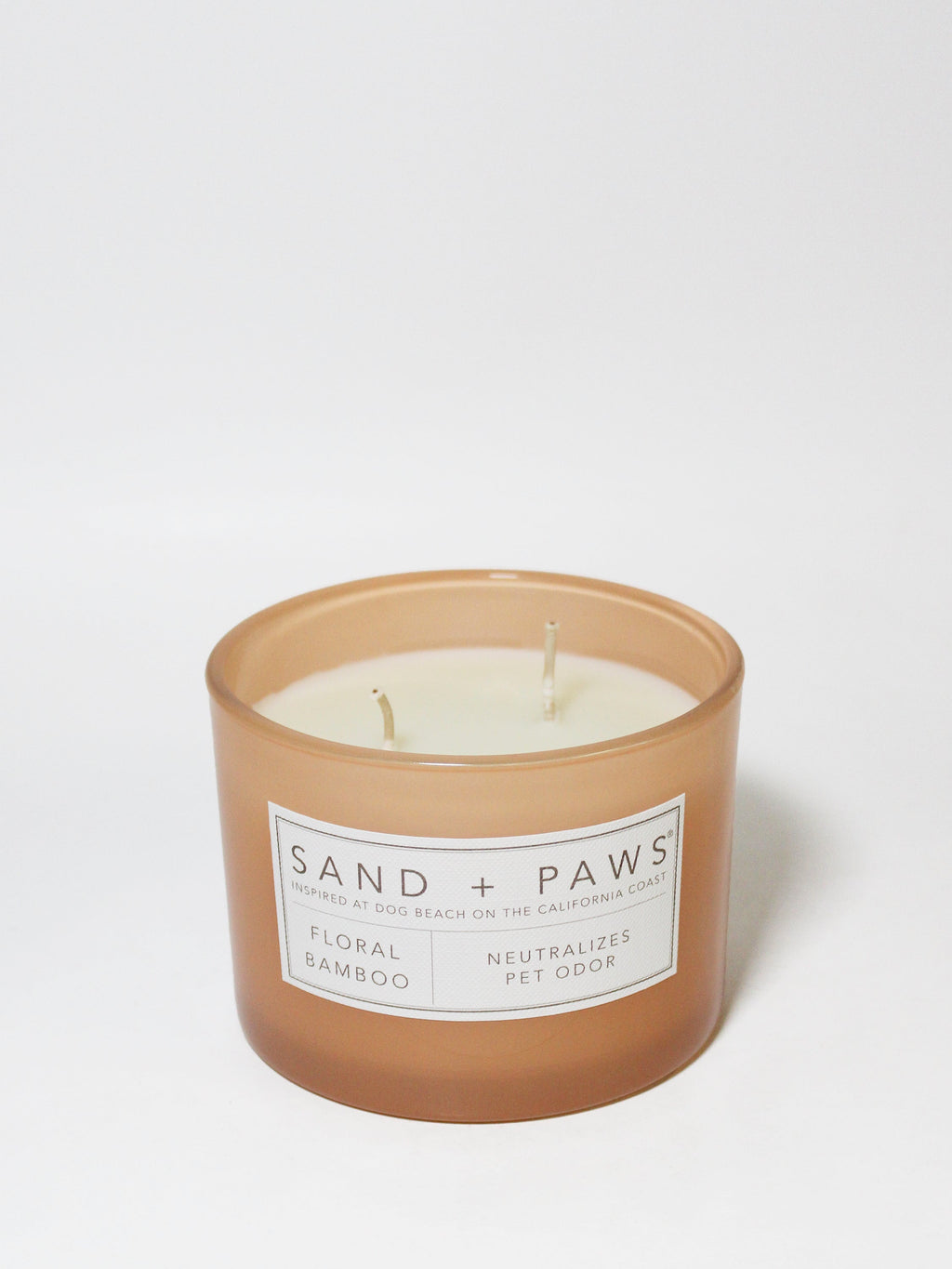 Sand + Paws Floral Bamboo 12 oz calming scented candle