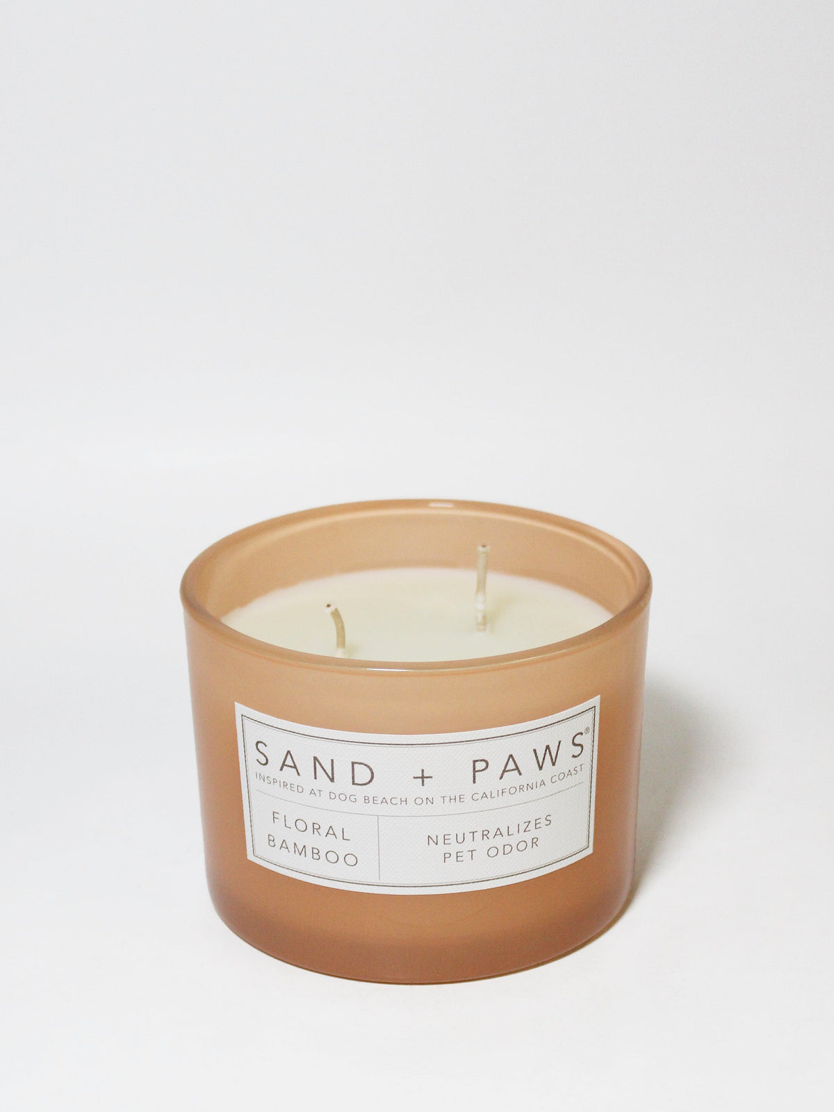 Sand + Paws Floral Bamboo 12 oz calming scented candle