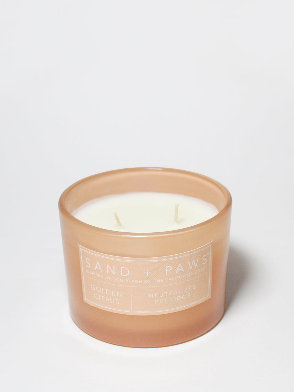 Sand + Paws Golden Citrus 12 oz refreshing scented candle