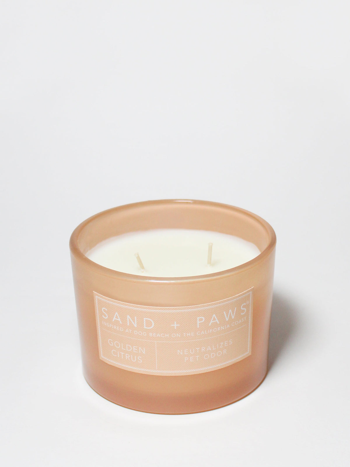 Sand + Paws Golden Citrus 12 oz refreshing scented candle