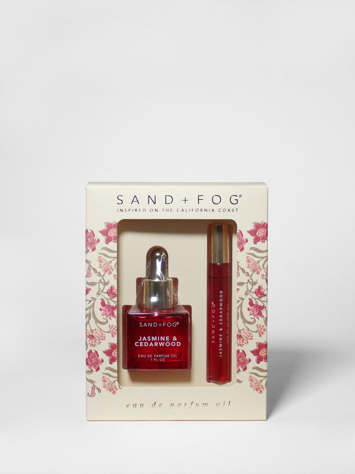 Luxury Perfume Oil Rollerball and Perfume Dropper Set - Jasmine & Cedarwood