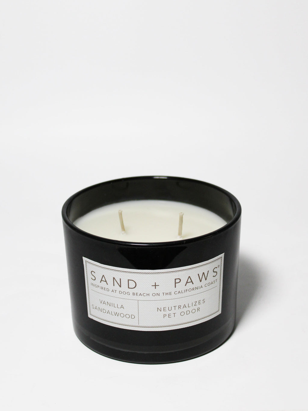 Sand + Paws Vanilla Sandalwood 12 oz cozy scented candle