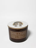 Sand + Paws Amber & Fig 12 oz warm scented candle