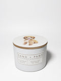 Sand + Paws Coconut Beach 12 oz refreshing scented candle
