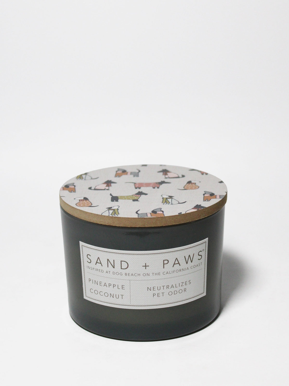 Sand + Paws Pineapple Coconut 12 oz cozy scented candle