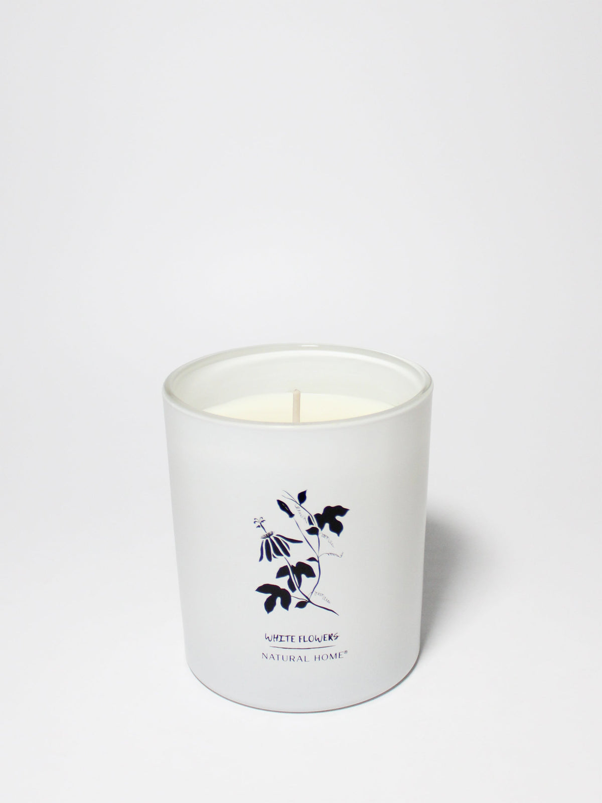 White Flowers Natural Home 11.5 oz calming scented candle