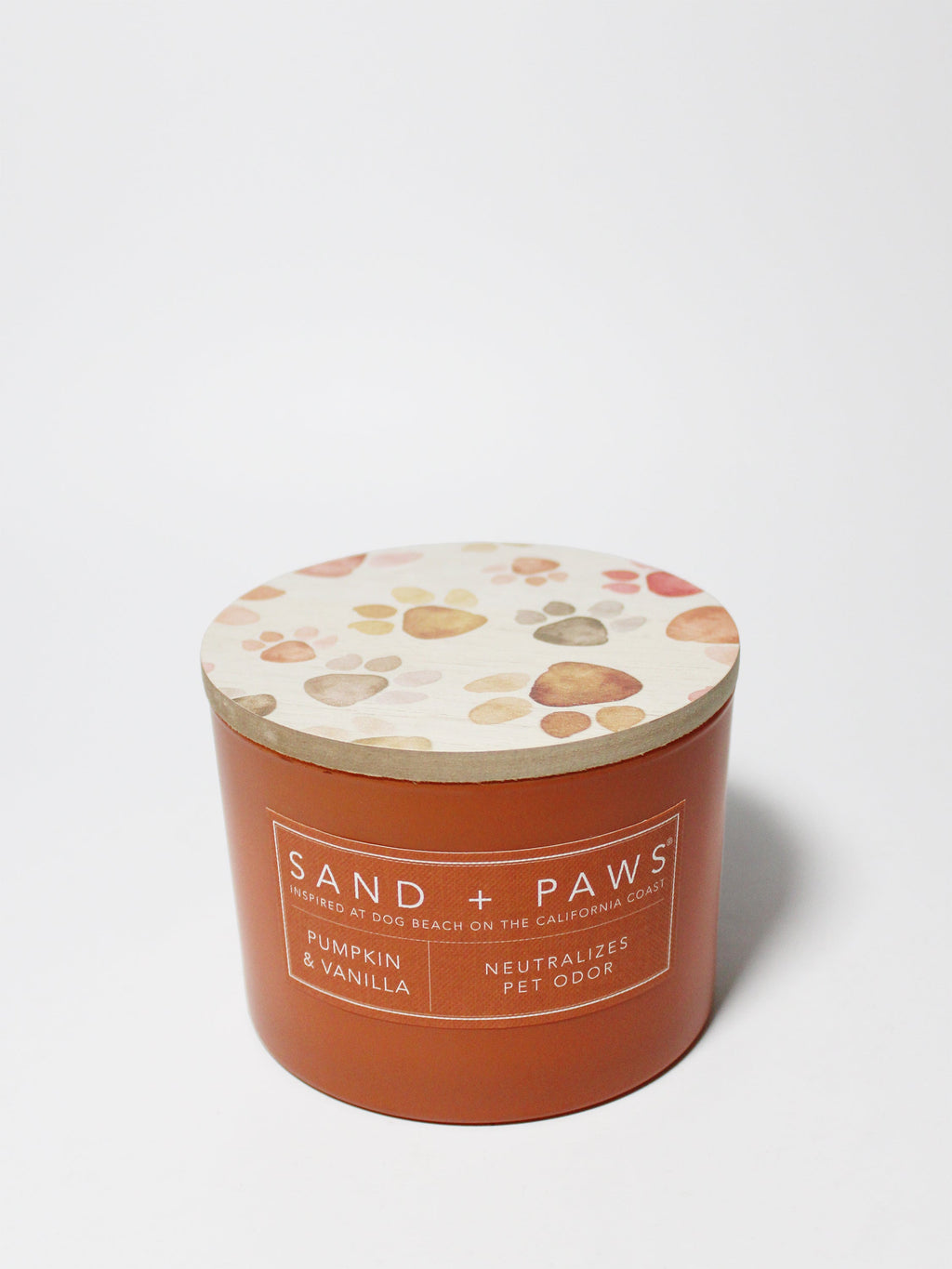 Sand + Paws Pumpkin & Vanilla 12 oz cozy scented candle