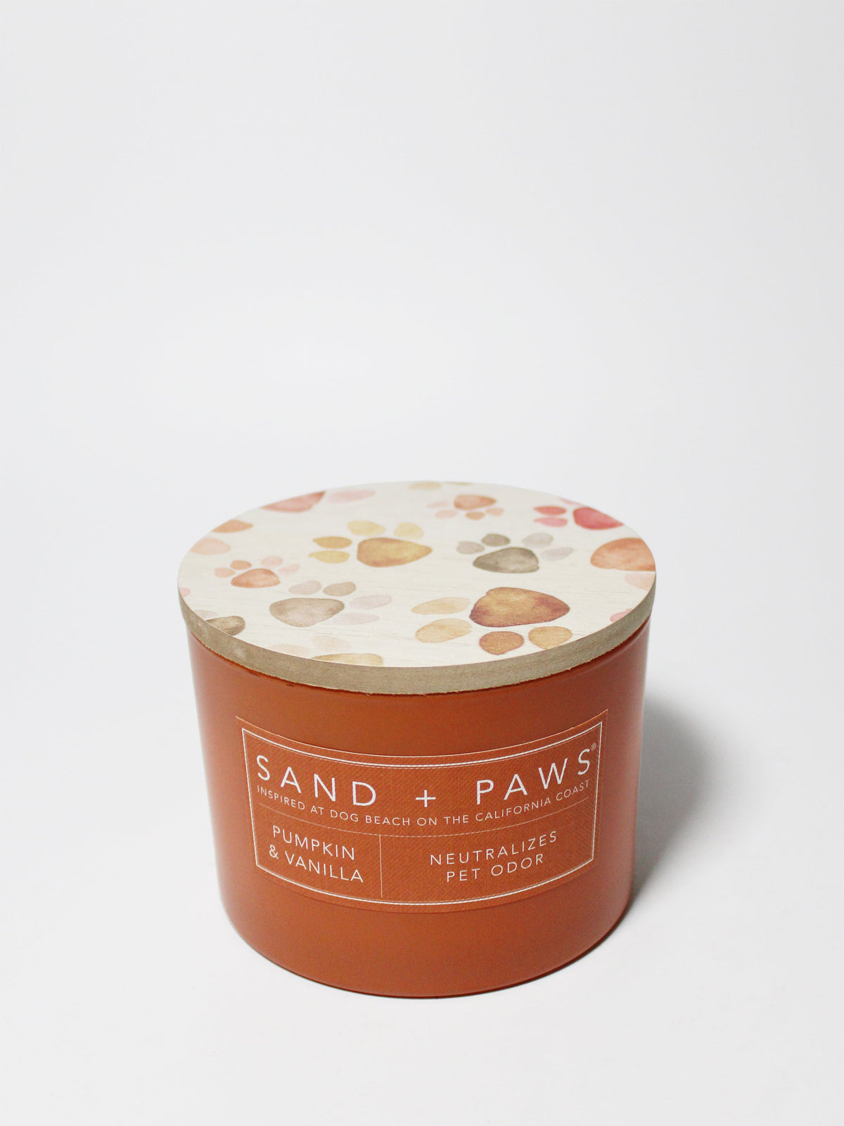 Sand + Paws Pumpkin & Vanilla 12 oz cozy scented candle