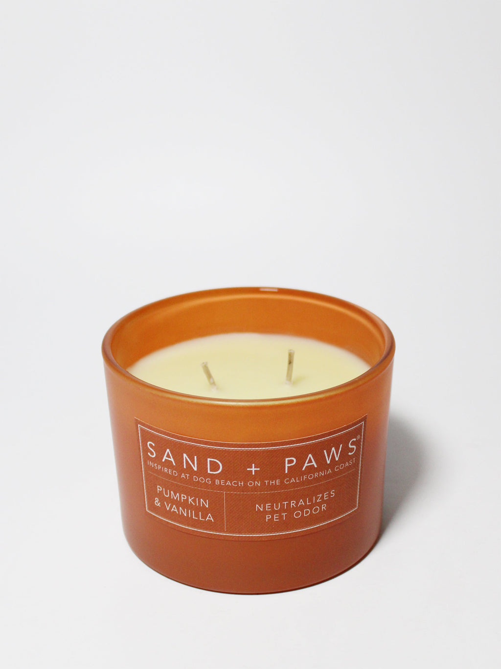 Sand + Paws Pumpkin & Vanilla 12 oz cozy scented candle