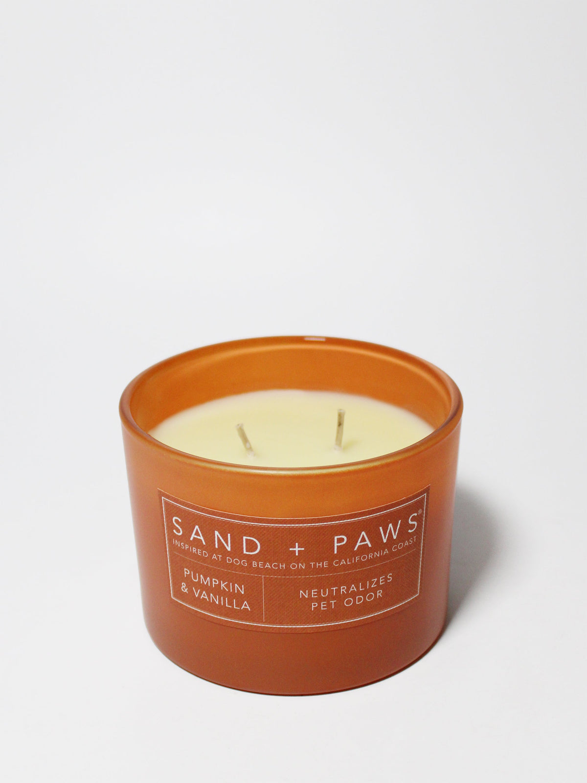 Sand + Paws Pumpkin & Vanilla 12 oz cozy scented candle