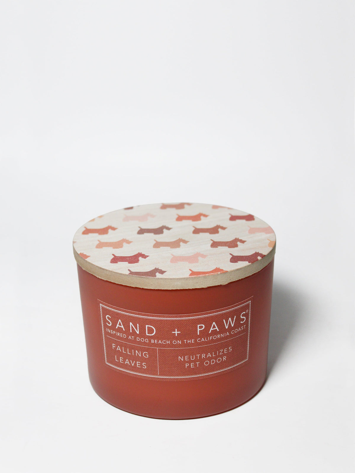 Sand + Paws Falling Leaves 12 oz cozy scented candle