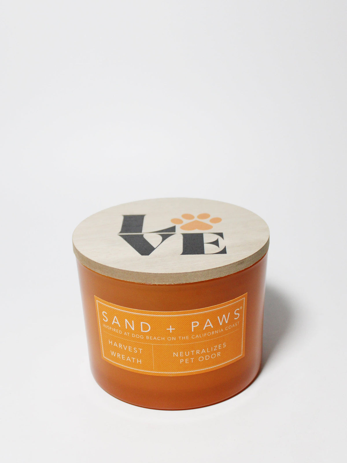 Sand + Paws Harvest Wreath 12 oz cozy scented candle