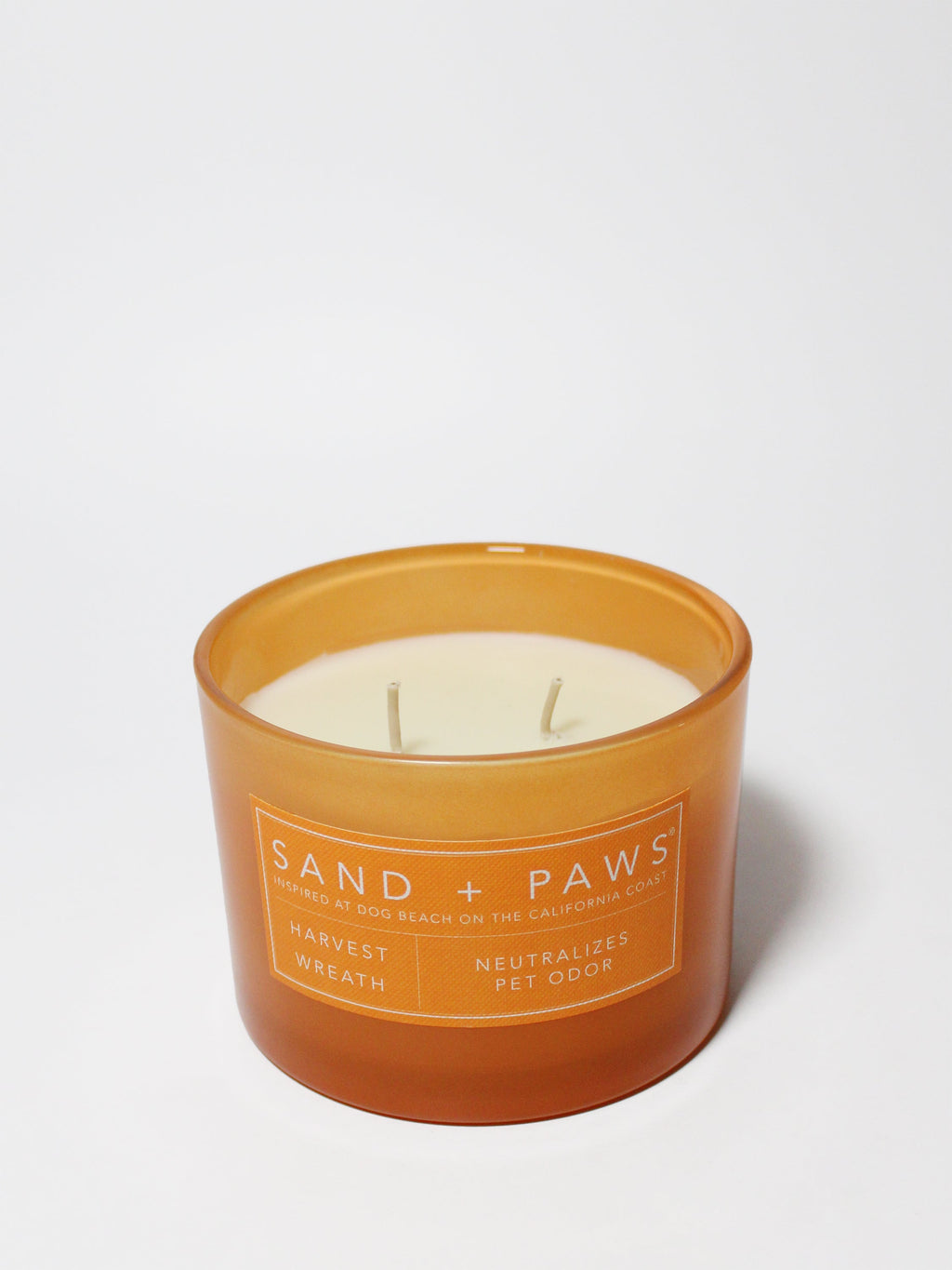 Sand + Paws Harvest Wreath 12 oz cozy scented candle