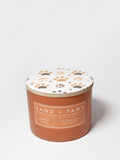 Sand + Paws Amber & Fig 12 oz warm scented candle