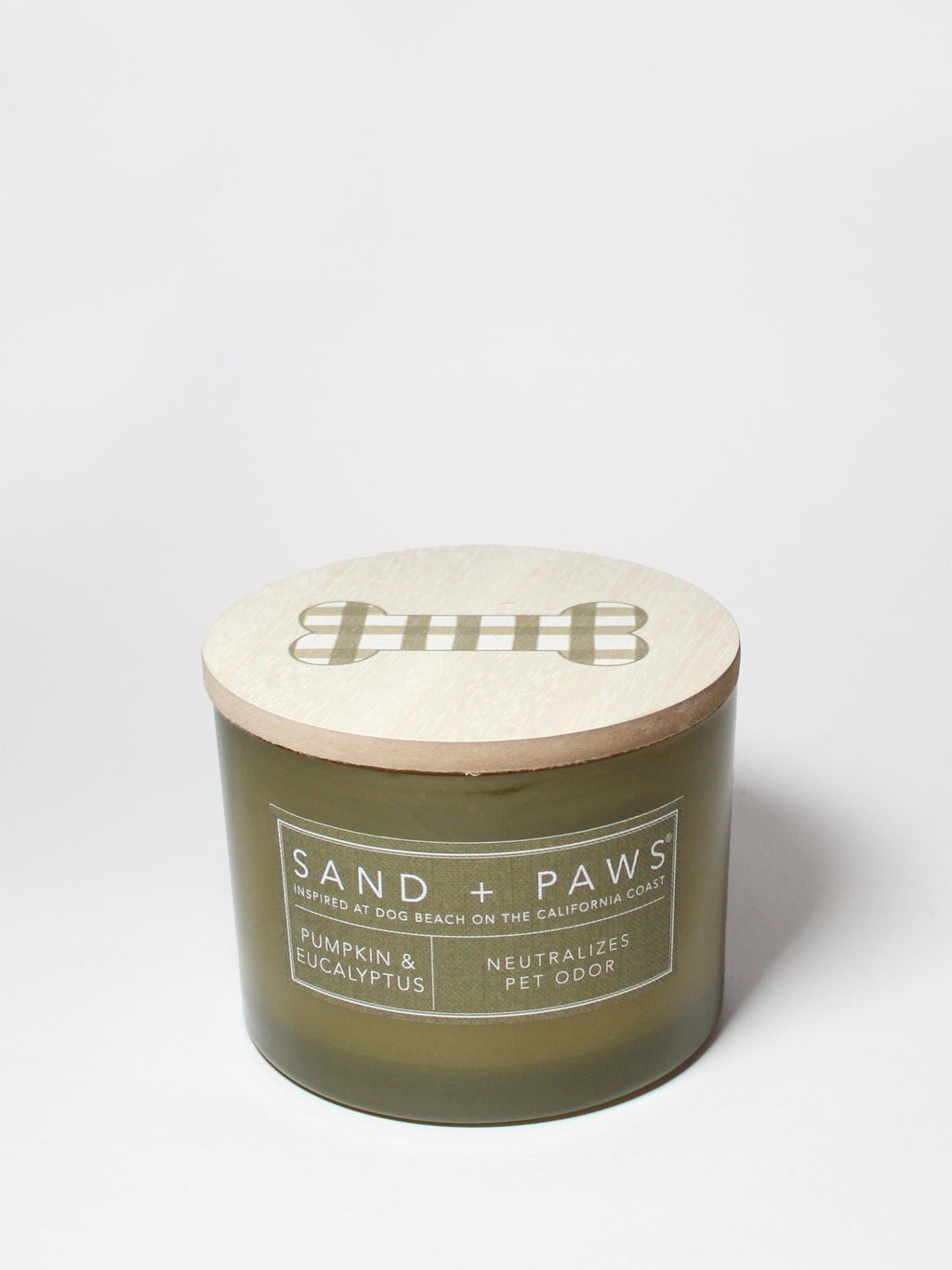 Sand + Paws Pumpkin & Eucalyptus 12 oz cozy scented candle