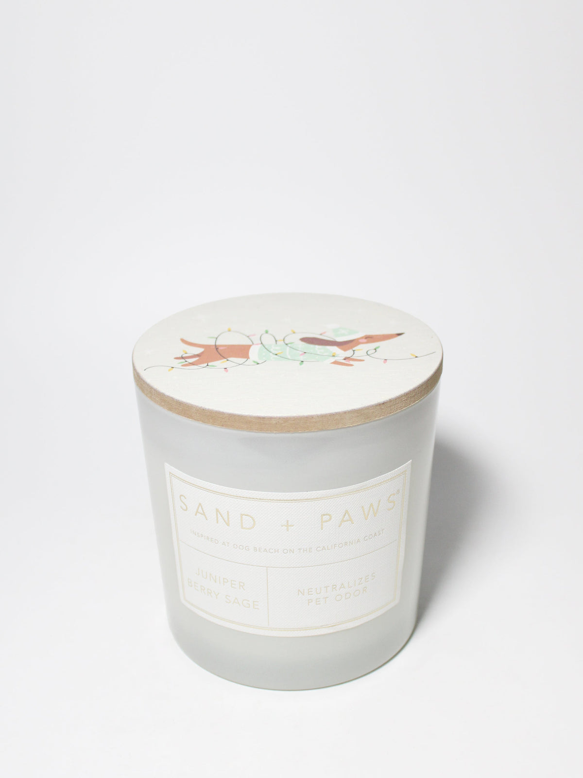 Sand + Paws Juniper Berry Sage 21 oz fresh scented candle