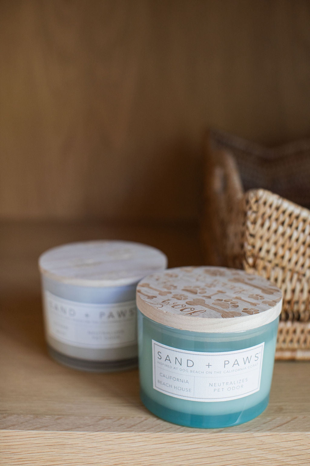 Sand + Paws California Beach House 12 oz refreshing scented candle
