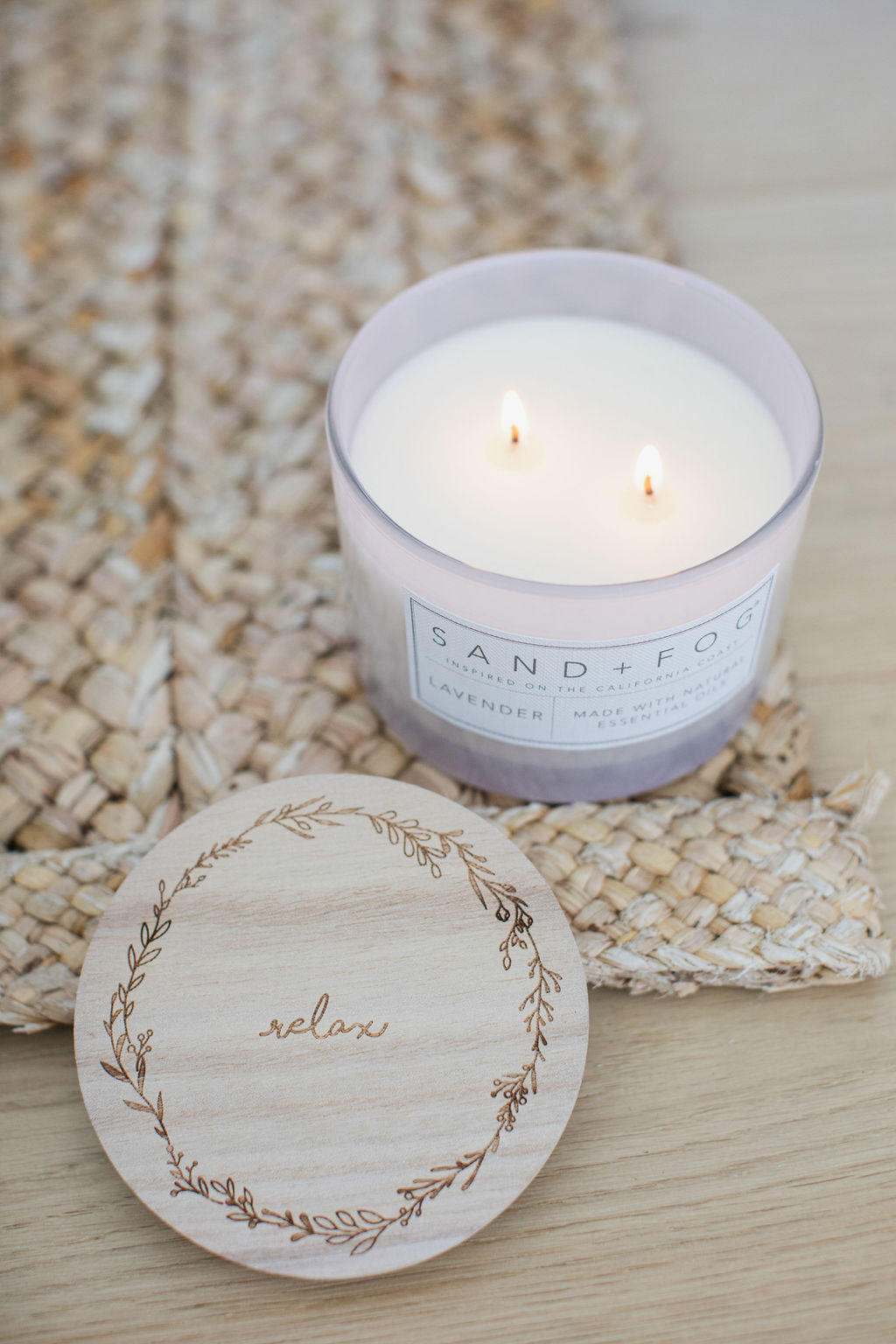 Lavender 12 oz calming scented candle