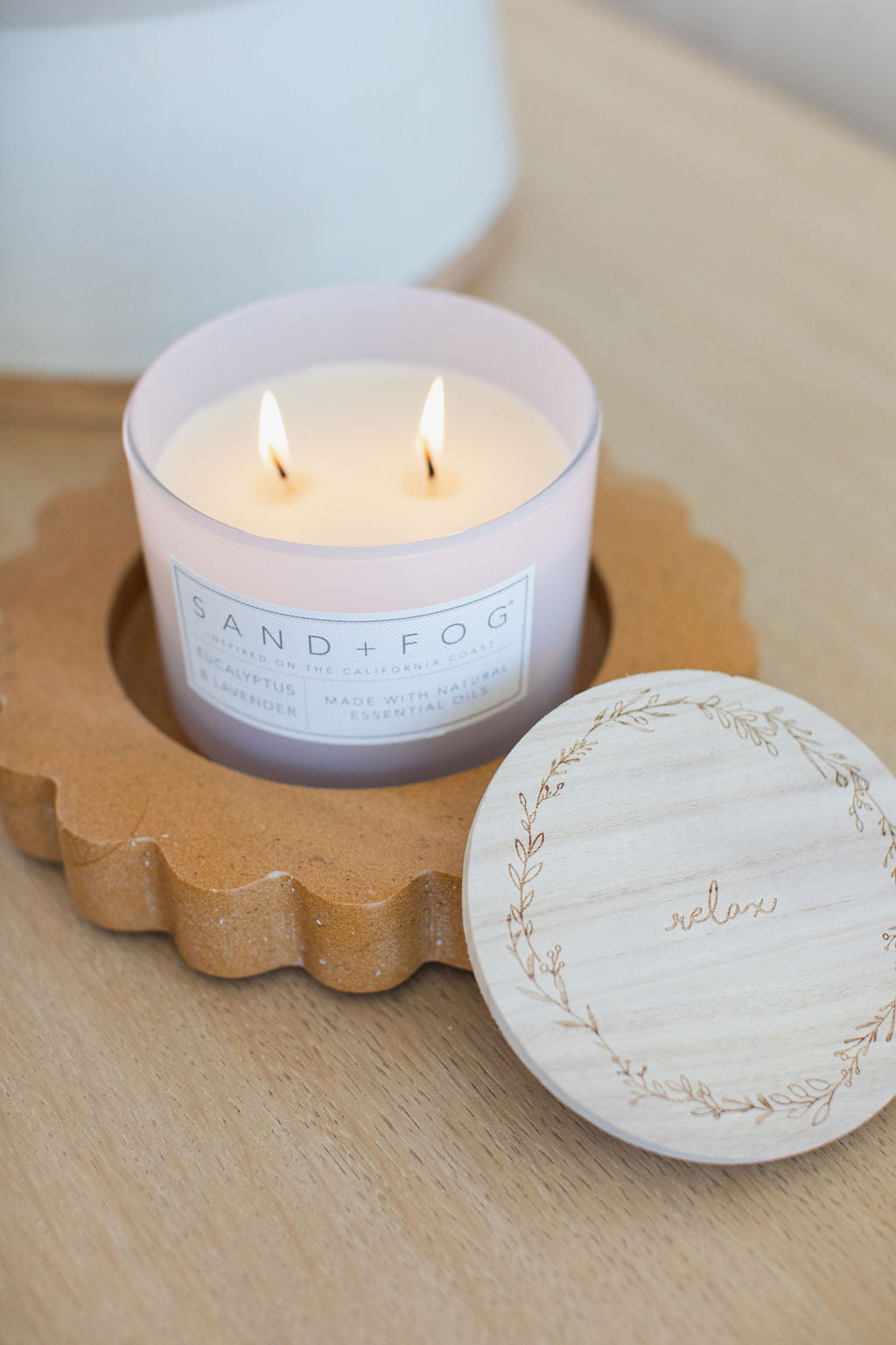 Eucalyptus & Lavender 12 oz calming scented candle