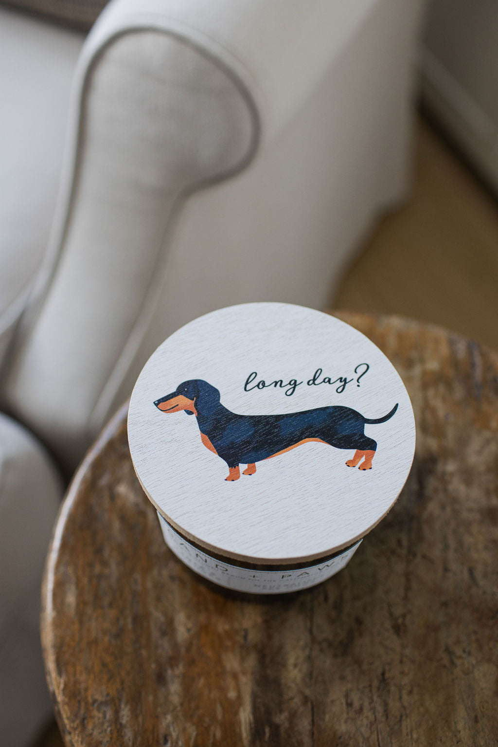 Sand + Paws Cedar & Lavender 12 oz calming scented candle
