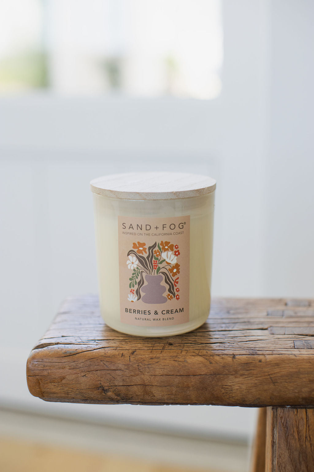 Berries & Cream 10 oz cozy scented candle