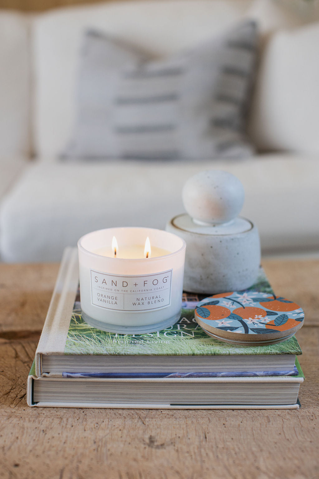 Orange Vanilla 12 oz cozy scented candle