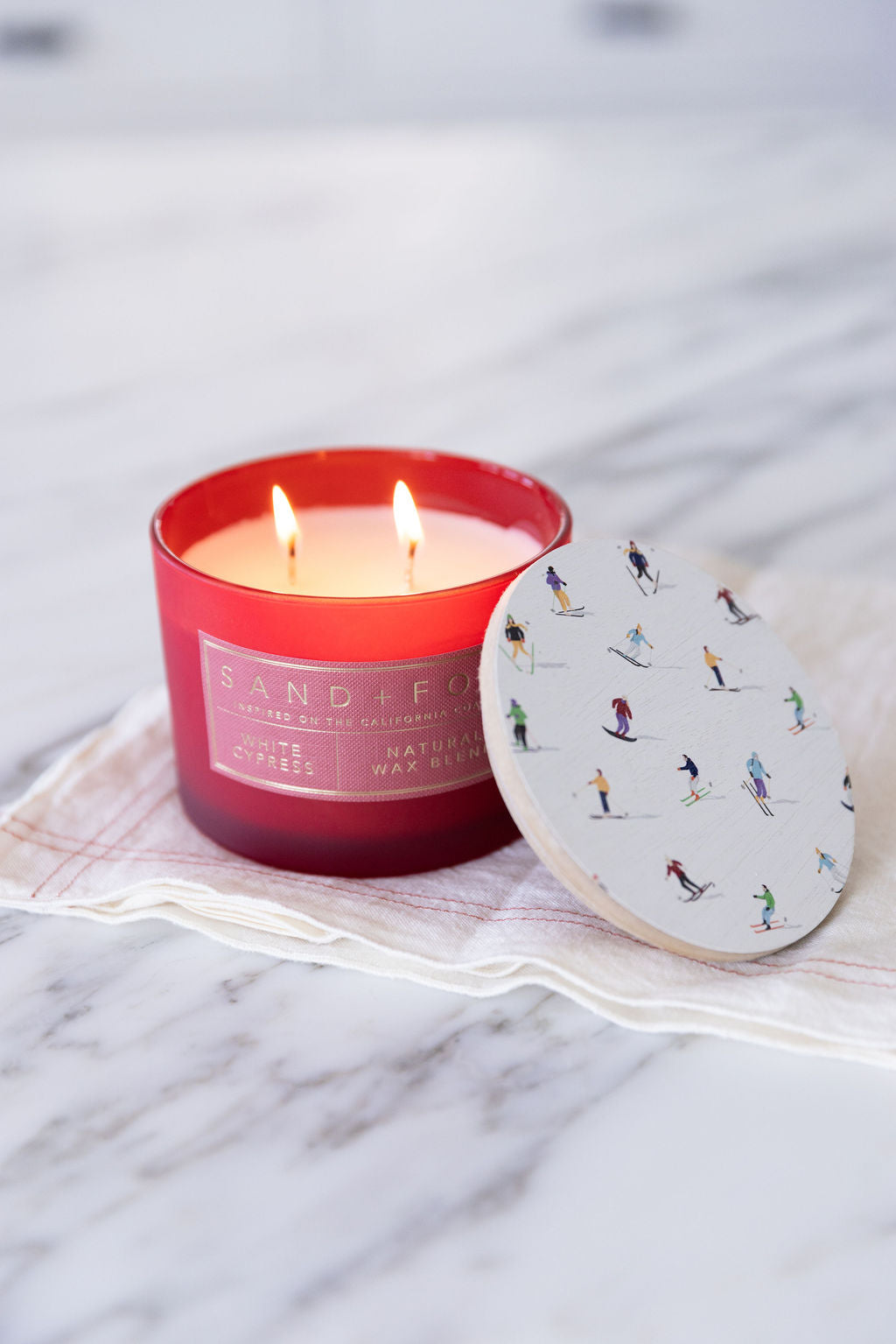 White Cypress 12 oz cozy scented candle