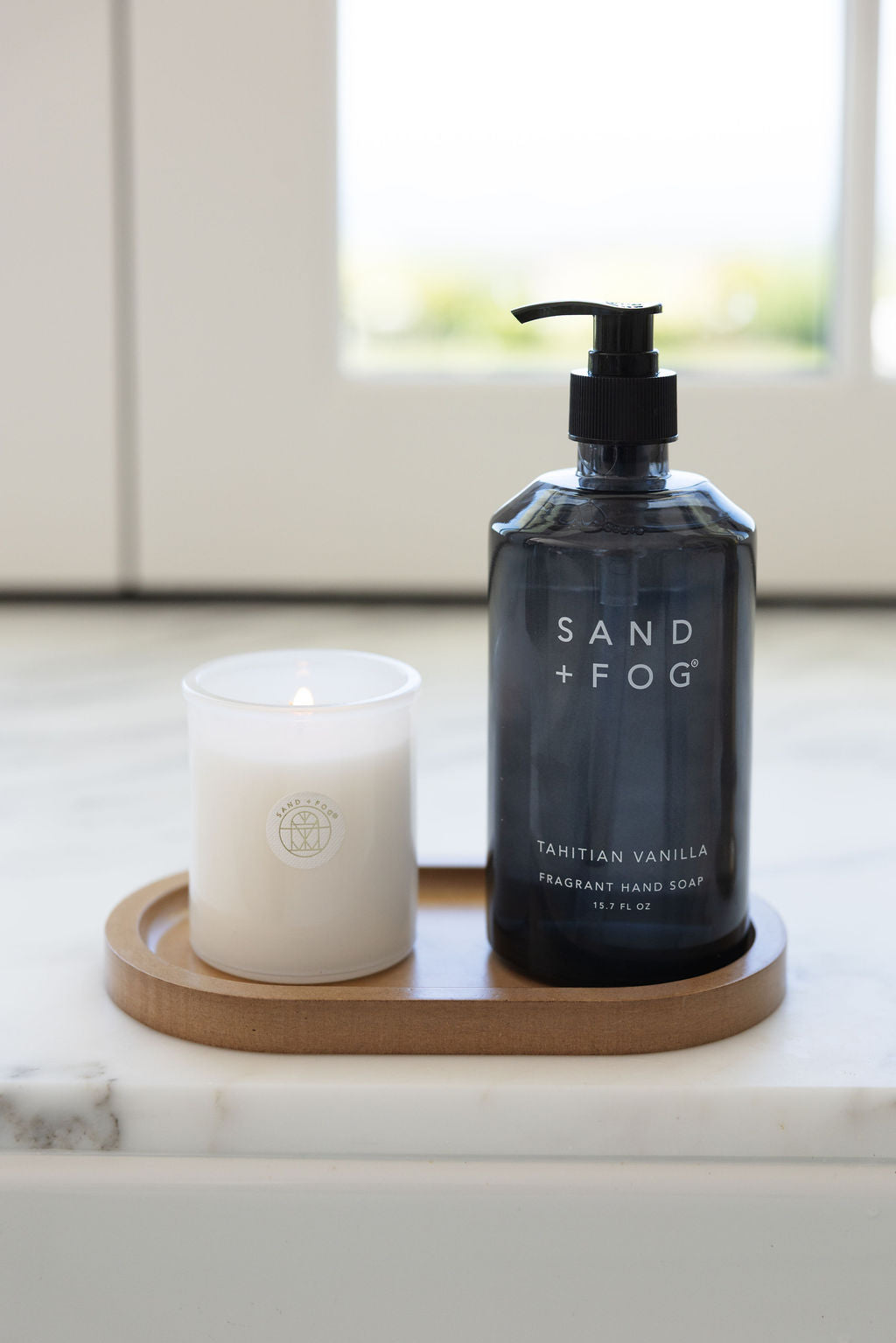Tahitian Vanilla Luxury Hand Soap & Candle Set