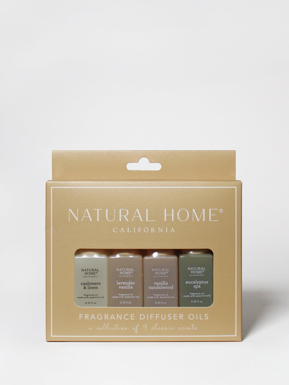 Natural Home 4 Pack of 10 ml Long-Lasting Fragrance Diffuser Oils