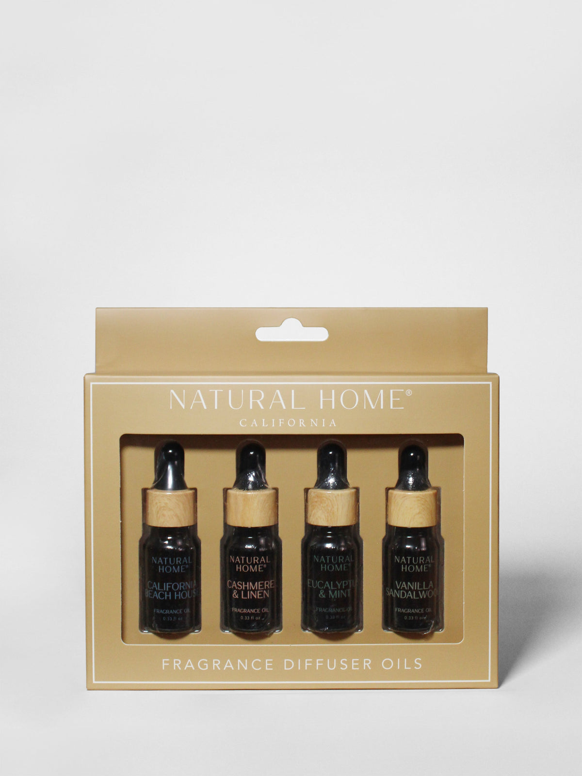 Natural Home 4 Pack of 10 ml Long-Lasting Fragrance Diffuser Oils