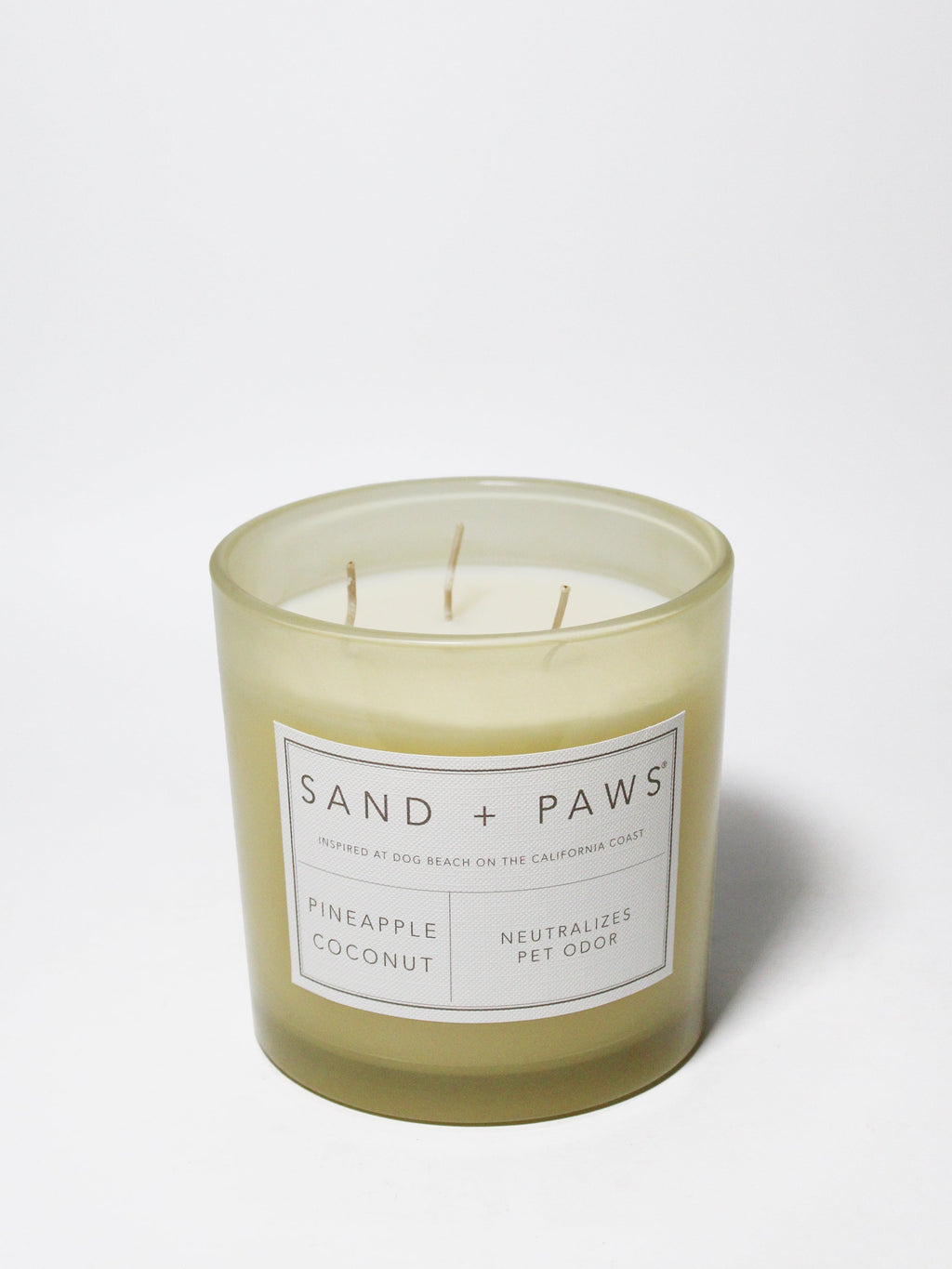 Sand + Paws Pineapple Coconut 21 oz cozy scented candle