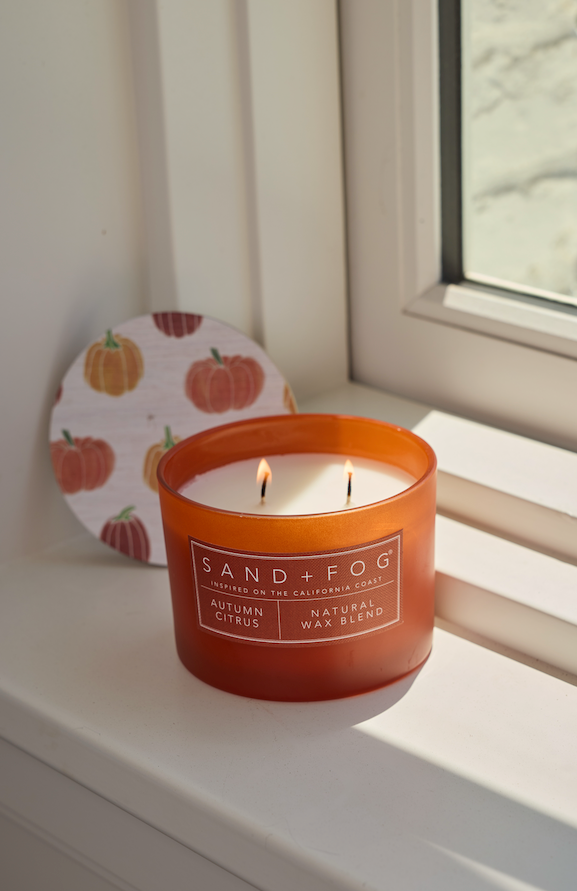Autumn Citrus 12 oz cozy scented candle
