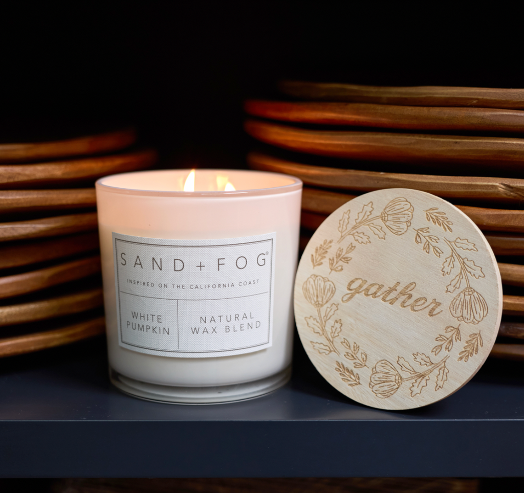 White Pumpkin 21 oz cozy scented candle