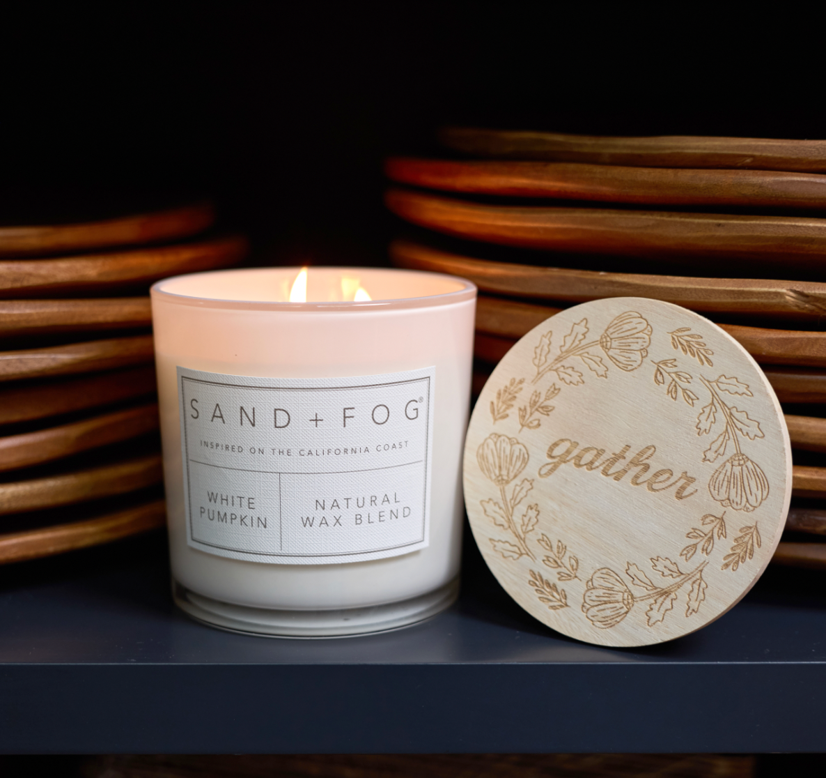 White Pumpkin 21 oz cozy scented candle