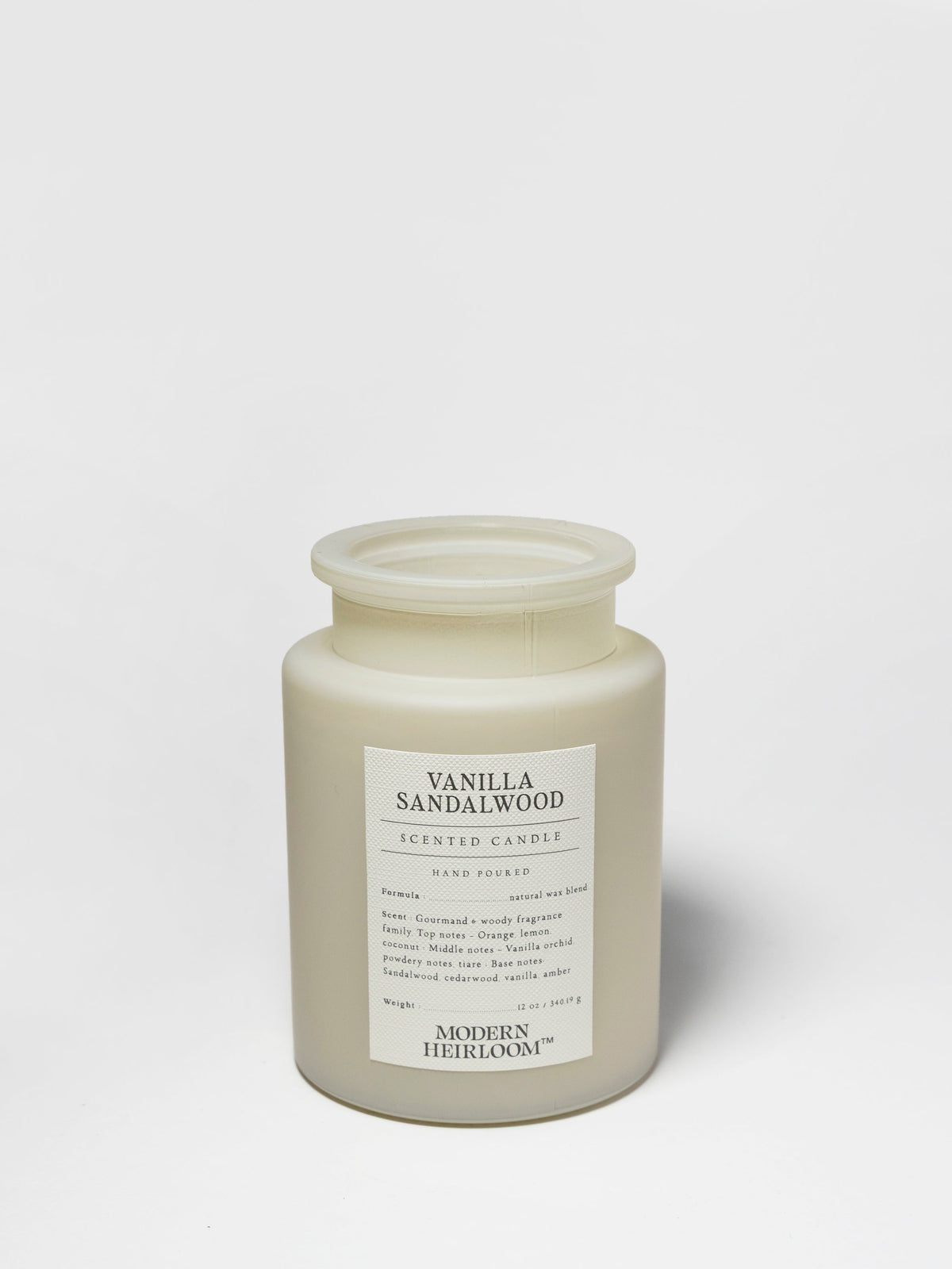 Vanilla Sandalwood 12 oz cozy scented candle