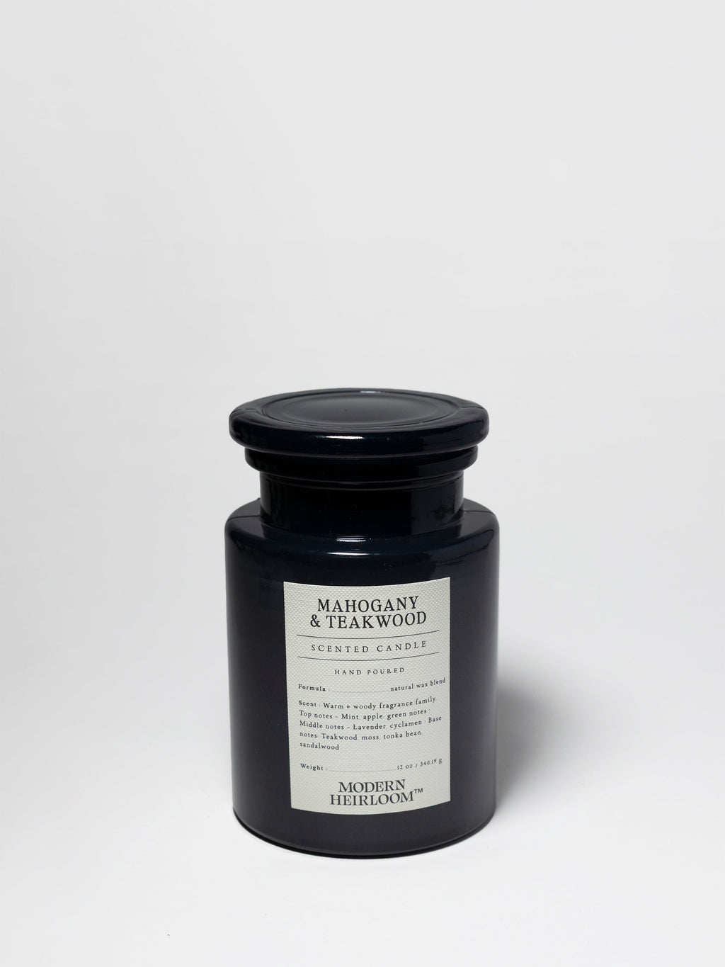 Mahogany & Teakwood 12 oz warm scented candle