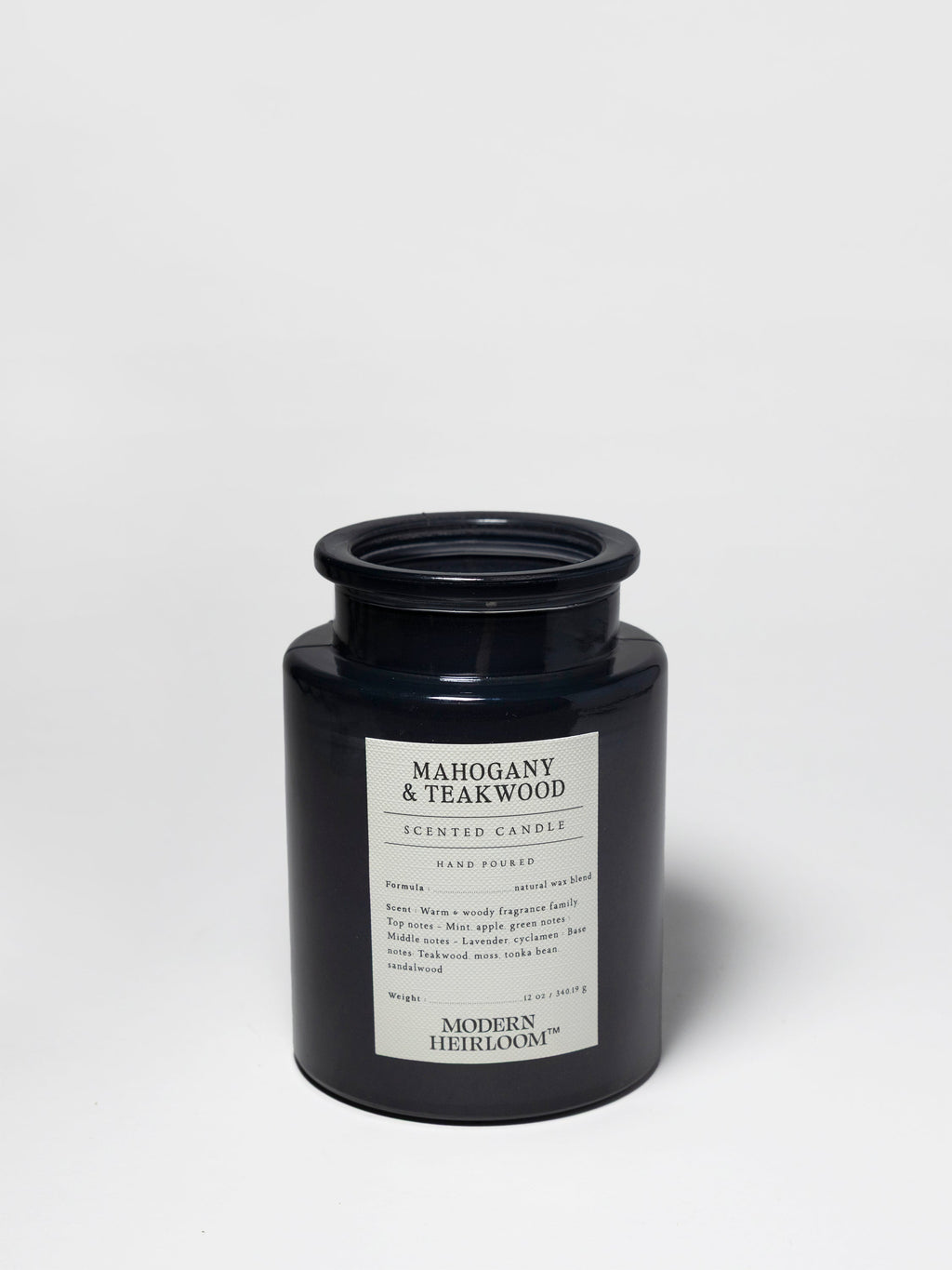 Mahogany & Teakwood 12 oz warm scented candle