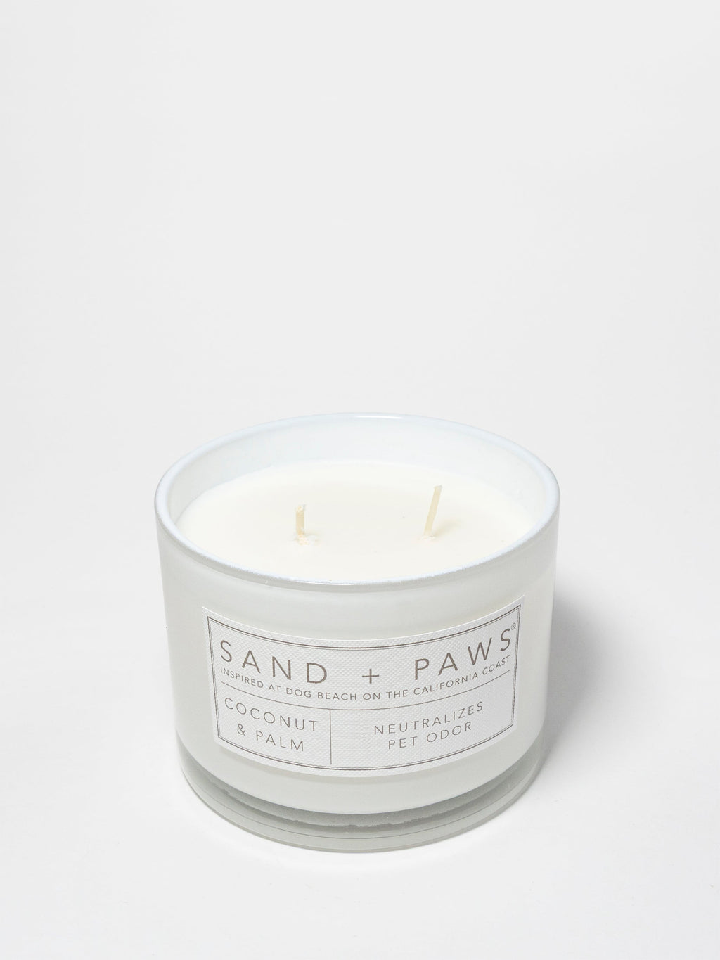 Sand + Paws Coconut & Palm 12 oz refreshing scented candle