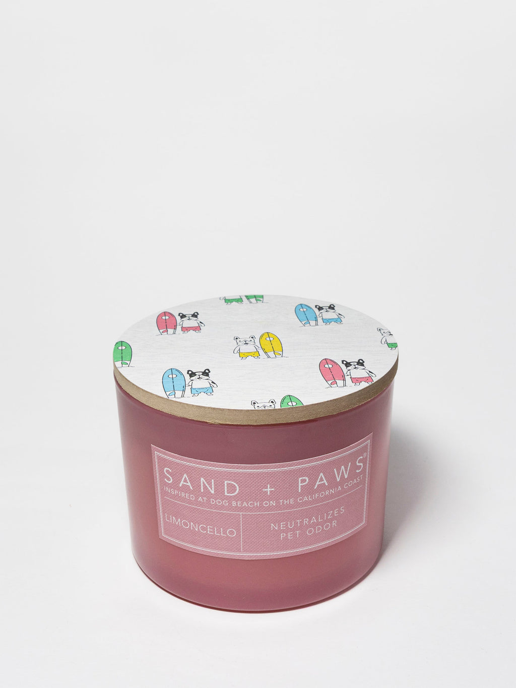 Sand + Paws Limoncello 12 oz refreshing scented candle