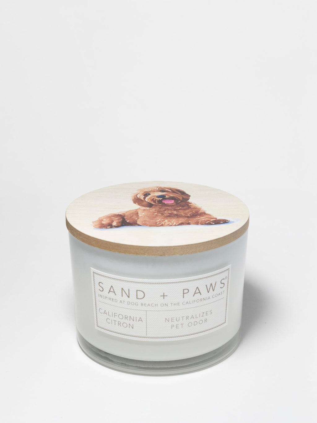 Sand + Paws California Citron 12 oz refreshing scented candle